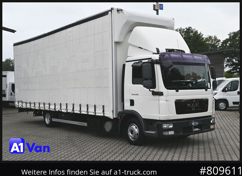 MAN TGL 8.220 Pritsche Plane, Klima, Schiebeplane, Automatik - Camion cu prelată: Foto 1 MAN TGL 8.220 Pritsche Plane, Klima, Schiebeplane, Automatik - Camion cu prelată: Foto 1