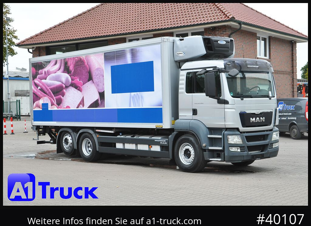 MAN TGS 26.360, Carrier 1150 Rolltor+ LBW, Lift - Camion frigider: Foto 1 MAN TGS 26.360, Carrier 1150 Rolltor+ LBW, Lift - Camion frigider: Foto 1