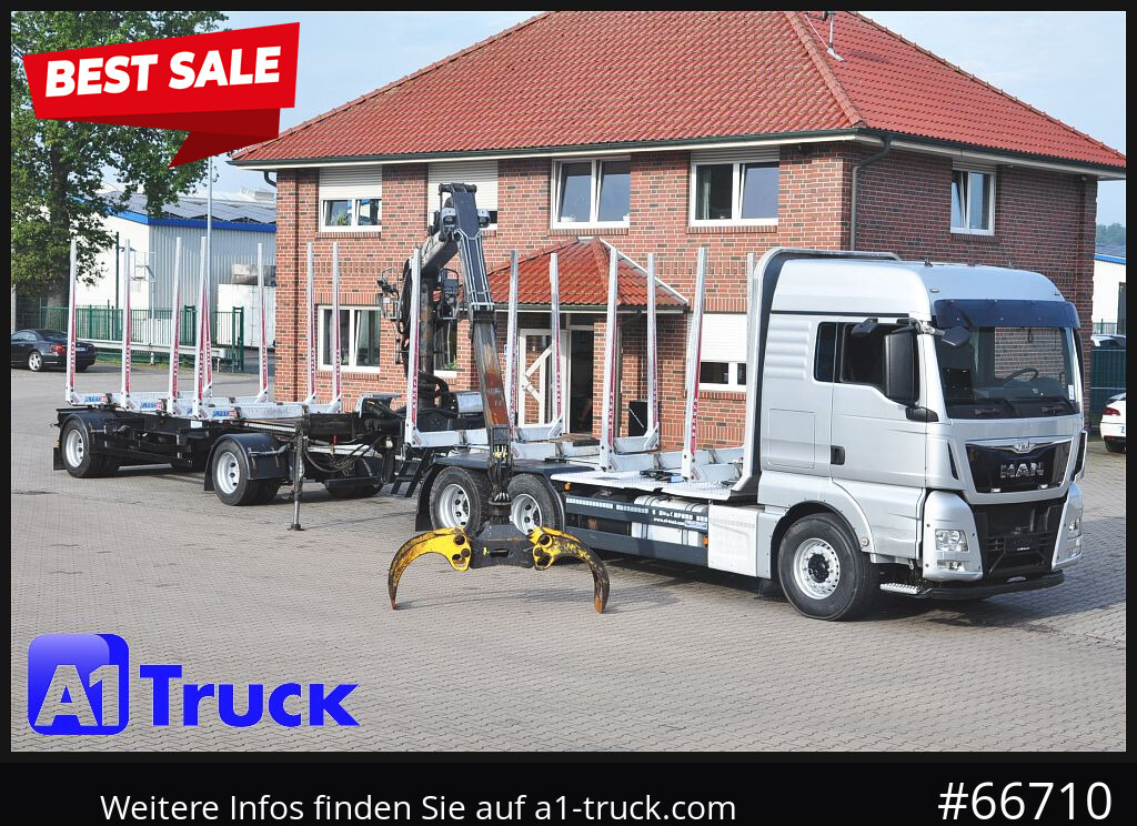 MAN TGX 26.480, Holz Kesla 2109, 6x4, - Camion forestier, Camion cu macara: Foto 1 MAN TGX 26.480, Holz Kesla 2109, 6x4, - Camion forestier, Camion cu macara: Foto 1