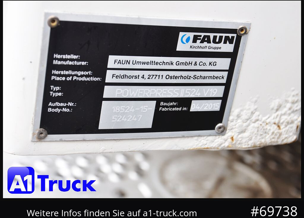 Autogunoiere pentru transport de deşeurilor MERCEDES-BENZ Antos 2532 Faun Powerpress II Zöller Detla 2301,: Foto 14 Autogunoiere pentru transport de deşeurilor MERCEDES-BENZ Antos 2532 Faun Powerpress II Zöller Detla 2301,: Foto 14