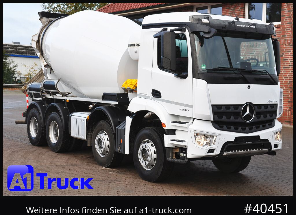 MERCEDES-BENZ Arocs 3240, Liebherr HTM 905 9m³, - Autobetonieră: Foto 1 MERCEDES-BENZ Arocs 3240, Liebherr HTM 905 9m³, - Autobetonieră: Foto 1