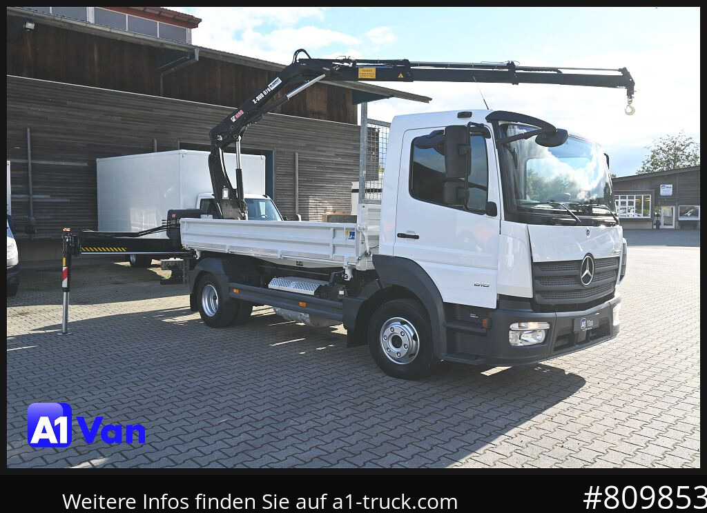 MERCEDES-BENZ Atego 816 Kipper Kran, Hiab, AHK, Klima - Camion basculantă, Camion cu macara: Foto 1 MERCEDES-BENZ Atego 816 Kipper Kran, Hiab, AHK, Klima - Camion basculantă, Camion cu macara: Foto 1