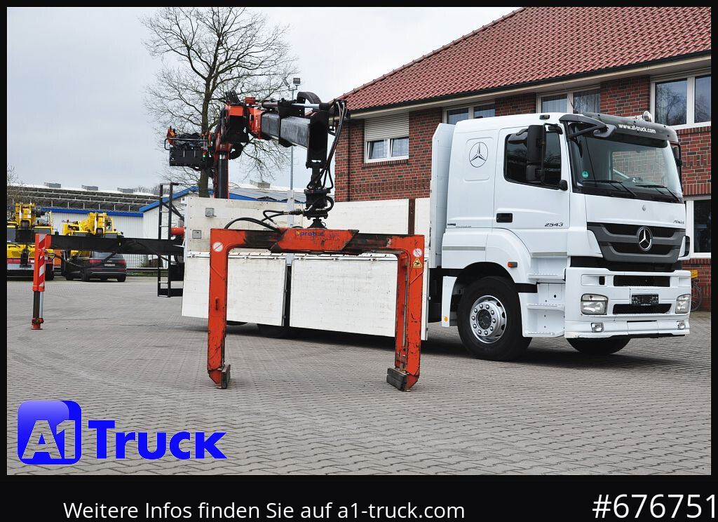 MERCEDES-BENZ Axor 2543, Atlas 170.2 Kran, Lift-Lenkachse, - Camion platformă, Camion cu macara: Foto 1 MERCEDES-BENZ Axor 2543, Atlas 170.2 Kran, Lift-Lenkachse, - Camion platformă, Camion cu macara: Foto 1