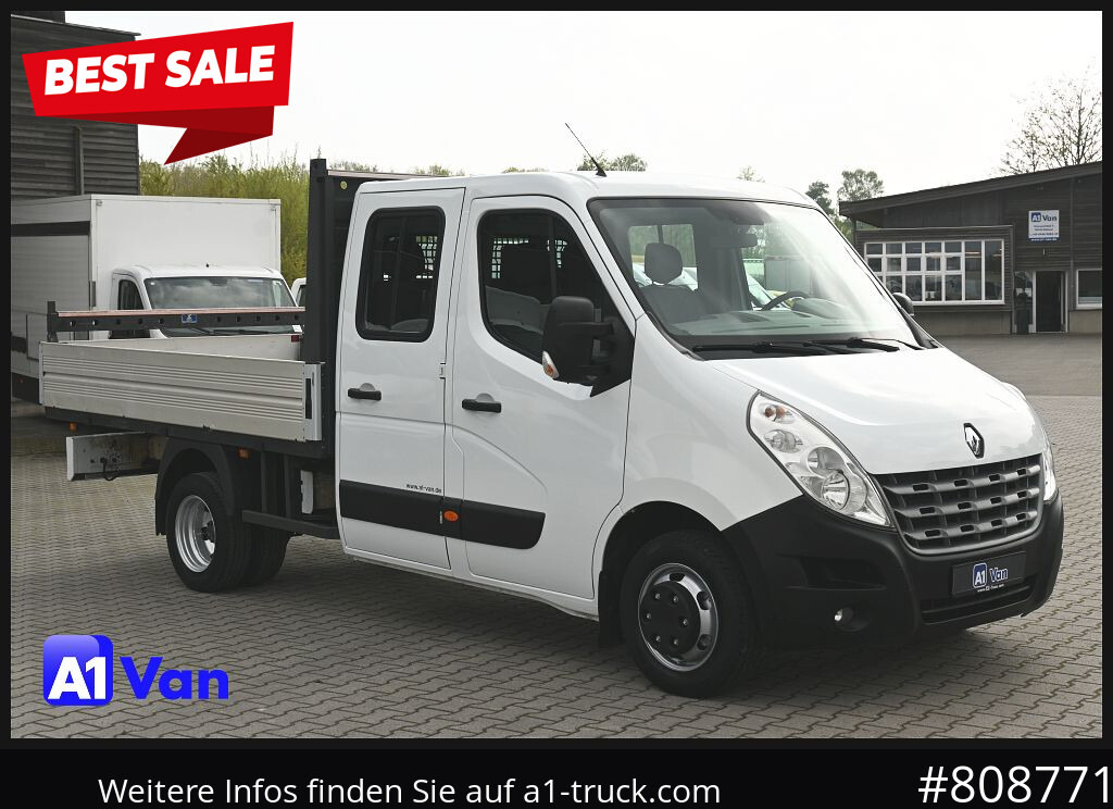 RENAULT Master Pritsche Doka, AHK 3,5Tonnen , Klima, Luftfederung - Autoutilitară cu platformă: Foto 1 RENAULT Master Pritsche Doka, AHK 3,5Tonnen , Klima, Luftfederung - Autoutilitară cu platformă: Foto 1