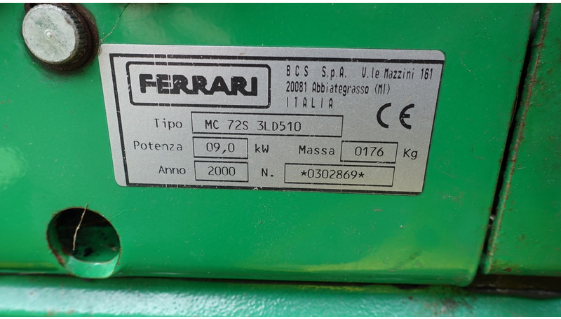 Ferrari 72S Met trommel/cyclo maaier - Tractor mic: Foto 5 Ferrari 72S Met trommel/cyclo maaier - Tractor mic: Foto 5