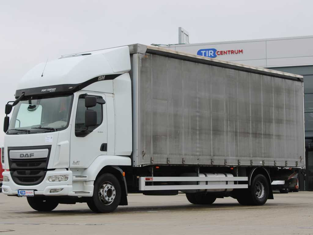 DAF LF 250 FA, HYDRAULIC FRONT, EURO 6 - Camion cu prelată: Foto 1 DAF LF 250 FA, HYDRAULIC FRONT, EURO 6 - Camion cu prelată: Foto 1