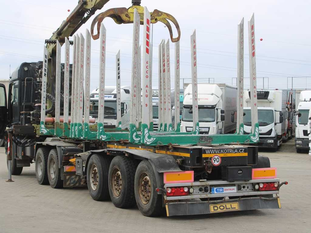 DOLL H3S-14H9, SAF, 2X LIFTING AXLE, EXPANDABLE - Semiremorcă transport busteni: Foto 4 DOLL H3S-14H9, SAF, 2X LIFTING AXLE, EXPANDABLE - Semiremorcă transport busteni: Foto 4