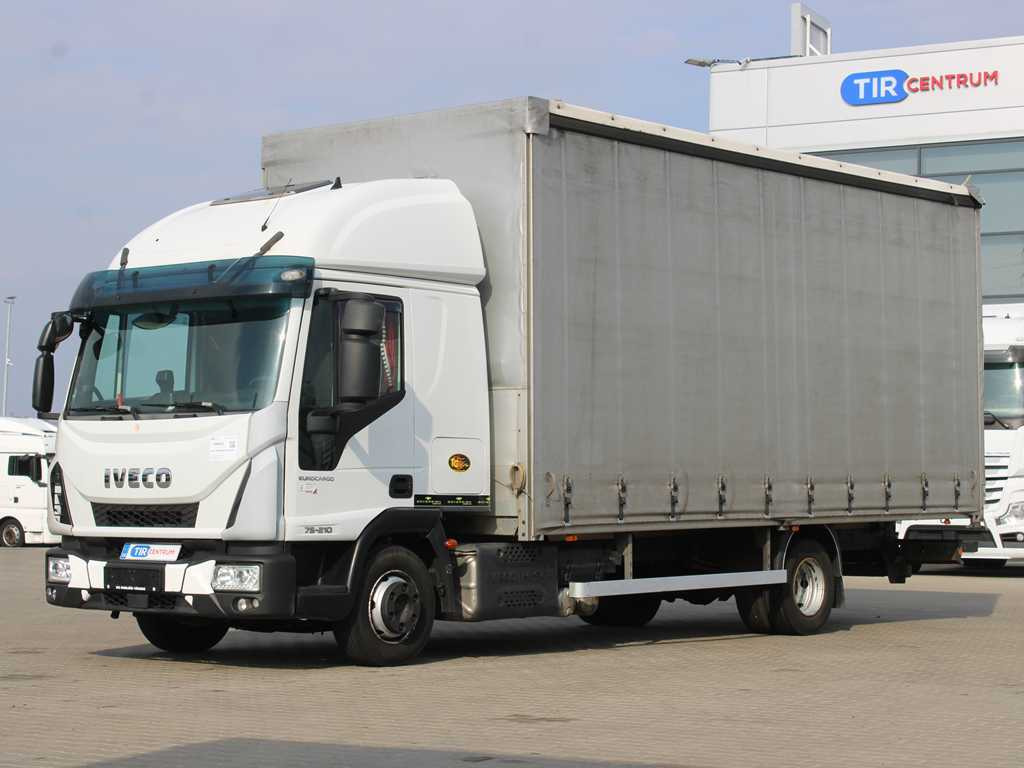 Iveco EUROCARGO 75E210, EURO 6, PNEU 80% - Camion cu prelată: Foto 1 Iveco EUROCARGO 75E210, EURO 6, PNEU 80% - Camion cu prelată: Foto 1