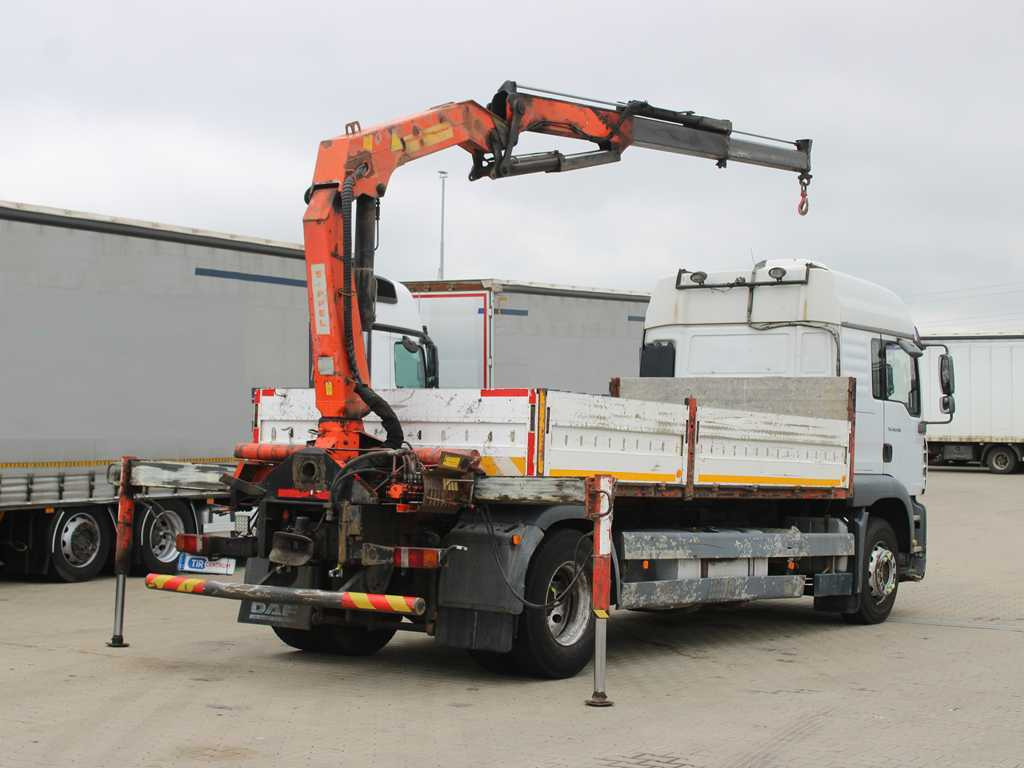 MAN TGA 18.430, EURO 4, RETARDER, INDEPENDENT AIR CONDITIONING, PALFINGER PK10500A - Camion platformă, Camion cu macara: Foto 4 MAN TGA 18.430, EURO 4, RETARDER, INDEPENDENT AIR CONDITIONING, PALFINGER PK10500A - Camion platformă, Camion cu macara: Foto 4