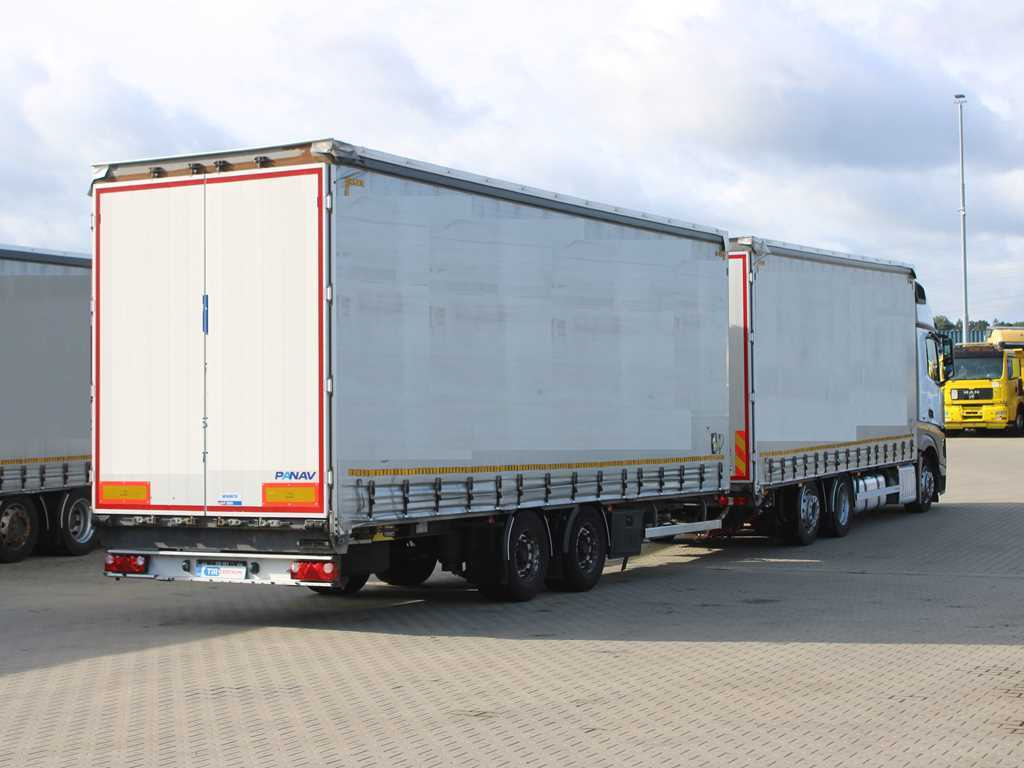 Mercedes-Benz Actros 2542, 6X2, LIFTING AXLE + PANAV TVK18M - Camion cu prelată: Foto 4 Mercedes-Benz Actros 2542, 6X2, LIFTING AXLE + PANAV TVK18M - Camion cu prelată: Foto 4