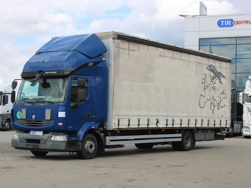 Renault MIDLUM 220.12, EURO 5, SLEEPING BODY, HYDRAULIC FRONT - Camion cu prelată: Foto 1 Renault MIDLUM 220.12, EURO 5, SLEEPING BODY, HYDRAULIC FRONT - Camion cu prelată: Foto 1