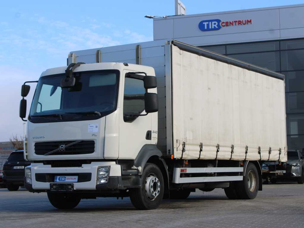 Volvo FL 240, EURO 5, HYDRAULIC FRONT, TIRES 80% - Camion cu prelată: Foto 1 Volvo FL 240, EURO 5, HYDRAULIC FRONT, TIRES 80% - Camion cu prelată: Foto 1