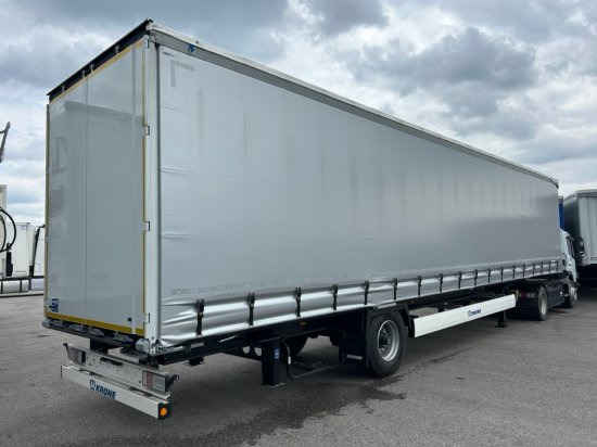 Krone 1-achs Auflieger, Heckabstützung XL Zertifikat, Edscha-Verdeck, - Semiremorcă prelată: Foto 4 Krone 1-achs Auflieger, Heckabstützung XL Zertifikat, Edscha-Verdeck, - Semiremorcă prelată: Foto 4