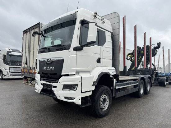 MAN TGS 33.510 BL 6x4, Intarder, Holztransporter, LIV 120Z - Camion forestier, Camion cu macara: Foto 1 MAN TGS 33.510 BL 6x4, Intarder, Holztransporter, LIV 120Z - Camion forestier, Camion cu macara: Foto 1