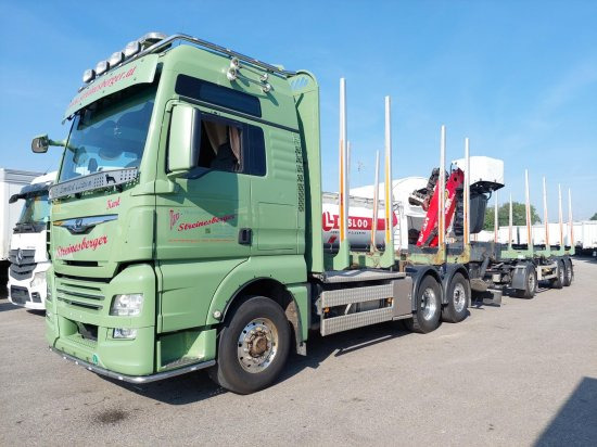MAN TGX 26.500 6x4x4 Holztransporter, Motor Neu OHNE ANHÄNGER - Camion forestier, Camion cu macara: Foto 1 MAN TGX 26.500 6x4x4 Holztransporter, Motor Neu OHNE ANHÄNGER - Camion forestier, Camion cu macara: Foto 1
