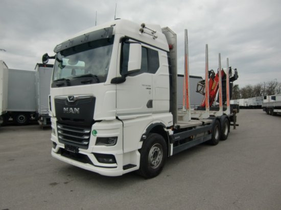 MAN TGX 33.580 BL 6x4, Intarder, Holztransporter, - Camion forestier, Camion cu macara: Foto 1 MAN TGX 33.580 BL 6x4, Intarder, Holztransporter, - Camion forestier, Camion cu macara: Foto 1