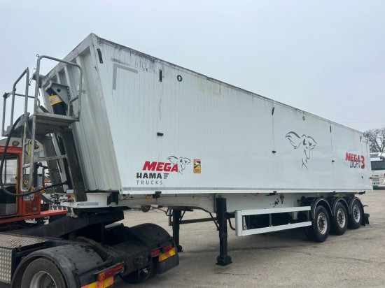 MEGA Alu-Kastenmulde 55m³, SAF-Achsen, Rollplane, Kombiklappe, Stehpodest - Semiremorcă basculantă: Foto 5 MEGA Alu-Kastenmulde 55m³, SAF-Achsen, Rollplane, Kombiklappe, Stehpodest - Semiremorcă basculantă: Foto 5