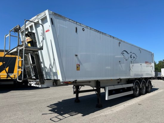 MEGA Light Alu-Kippmulde 55m³, Kombiklappe, SAF-Achsen, 1-A Liftachse, Rollplane - Semiremorcă basculantă: Foto 1 MEGA Light Alu-Kippmulde 55m³, Kombiklappe, SAF-Achsen, 1-A Liftachse, Rollplane - Semiremorcă basculantă: Foto 1