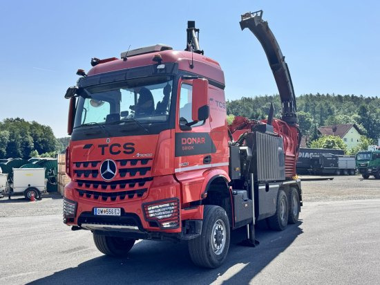 Mercedes-Benz ACTROS 6x4 DONAR 5810K ? Hack-LKW / Mobilhacker | TCS Umwelttechnik - Tocător de lemne, Camion: Foto 1 Mercedes-Benz ACTROS 6x4 DONAR 5810K ? Hack-LKW / Mobilhacker | TCS Umwelttechnik - Tocător de lemne, Camion: Foto 1