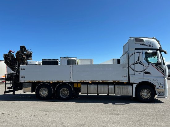 Mercedes-Benz Actros 2545 L 6x2, Retarder, Pritsche, Hiab XS 166 D-4 PRO, E5 - Camion platformă, Camion cu macara: Foto 4 Mercedes-Benz Actros 2545 L 6x2, Retarder, Pritsche, Hiab XS 166 D-4 PRO, E5 - Camion platformă, Camion cu macara: Foto 4