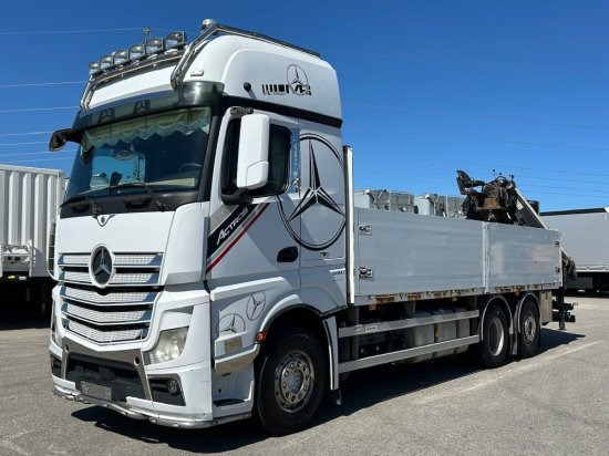 Mercedes-Benz Actros 2545 L 6x2, Retarder, Pritsche, Hiab XS 166 D-4 PRO, E5 - Camion platformă, Camion cu macara: Foto 1 Mercedes-Benz Actros 2545 L 6x2, Retarder, Pritsche, Hiab XS 166 D-4 PRO, E5 - Camion platformă, Camion cu macara: Foto 1
