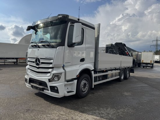 Mercedes-Benz Actros 2653, Retarder, Pritsche, Hiab Hipro 232 ES5 - Camion platformă, Camion cu macara: Foto 3 Mercedes-Benz Actros 2653, Retarder, Pritsche, Hiab Hipro 232 ES5 - Camion platformă, Camion cu macara: Foto 3