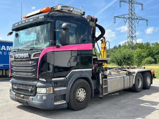 Scania R580 6x2, Schrottkran, E6, Lenk-Lift-Achse - Camion cu cârlig, Camion cu macara: Foto 1 Scania R580 6x2, Schrottkran, E6, Lenk-Lift-Achse - Camion cu cârlig, Camion cu macara: Foto 1