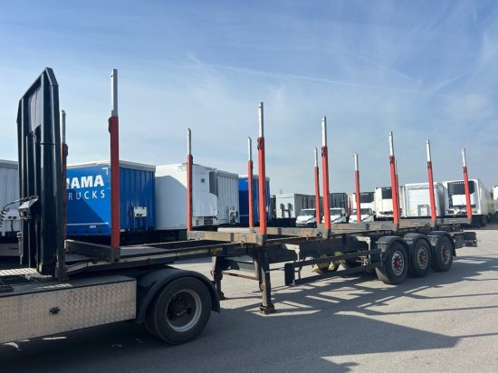 Schwarzmüller Holzauflieger 6 Rungenpaare, BPW-Achsen - Semiremorcă transport busteni: Foto 1 Schwarzmüller Holzauflieger 6 Rungenpaare, BPW-Achsen - Semiremorcă transport busteni: Foto 1