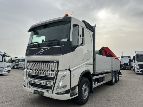 Volvo FH 500 6X2 Euro6, Retarder, Pritsche, Palfinger PK22002-EH - Camion platformă, Camion cu macara: Foto 1 Volvo FH 500 6X2 Euro6, Retarder, Pritsche, Palfinger PK22002-EH - Camion platformă, Camion cu macara: Foto 1
