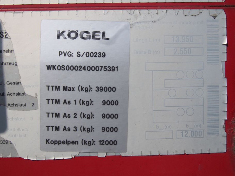 Semiremorcă platformă Kögel Plateau coil: Foto 13