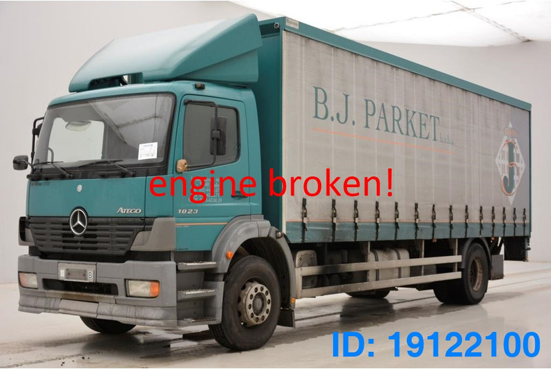 Mercedes-Benz Atego 1823 - damaged engine* - Camion cu prelată: Foto 1 Mercedes-Benz Atego 1823 - damaged engine* - Camion cu prelată: Foto 1