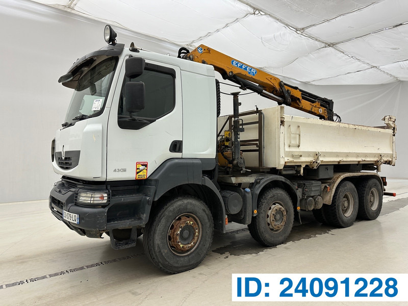 Renault Kerax 430 DXi - 8x4 - Camion basculantă, Camion cu macara: Foto 1 Renault Kerax 430 DXi - 8x4 - Camion basculantă, Camion cu macara: Foto 1