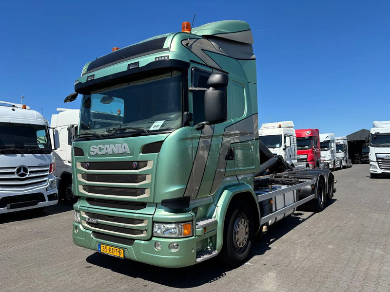 Scania R490 6x2 Euro 6 Retarder VDL Hooklift - Camion cu sistem de cablu: Foto 1 Scania R490 6x2 Euro 6 Retarder VDL Hooklift - Camion cu sistem de cablu: Foto 1