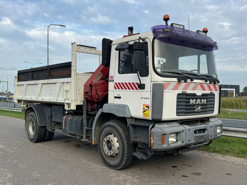 MAN 19.310 4x2 Kipper with HMF 1463K2 Crane - Camion basculantă, Camion cu macara: Foto 2 MAN 19.310 4x2 Kipper with HMF 1463K2 Crane - Camion basculantă, Camion cu macara: Foto 2