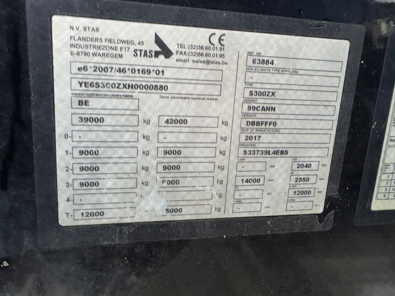 Semiremorcă Stas S300ZX Tri/A Walking Floor: Foto 18 Semiremorcă Stas S300ZX Tri/A Walking Floor: Foto 18