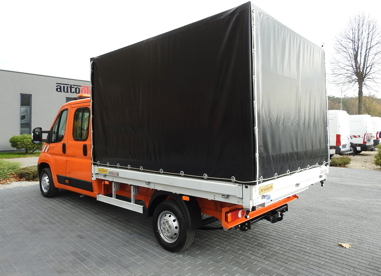 Autoutilitară cu platformă PEUGEOT BOXER STAKE BODY TARPAULIN DOUBLE CABIN DOKA 7 SEATS AIR CONDITIONING PNEUMATICS  140HP: Foto 9