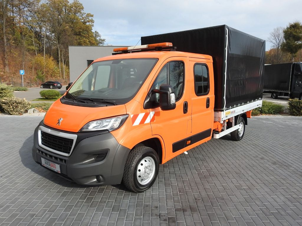 Autoutilitară cu prelată, Autoutilitară cabină dublă Peugeot BOXER PRITSCHE PLANE DOPPELKABINE DOKA 7 SITZE: Foto 16