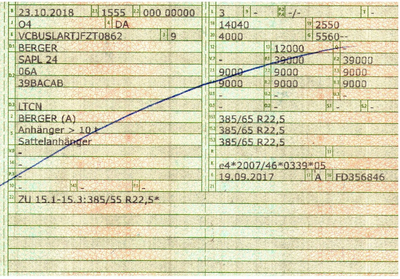 Semiremorcă prelată Berger SAPL24 / Coilmulde / 5.560 kg LEERGEWICHT: Foto 48
