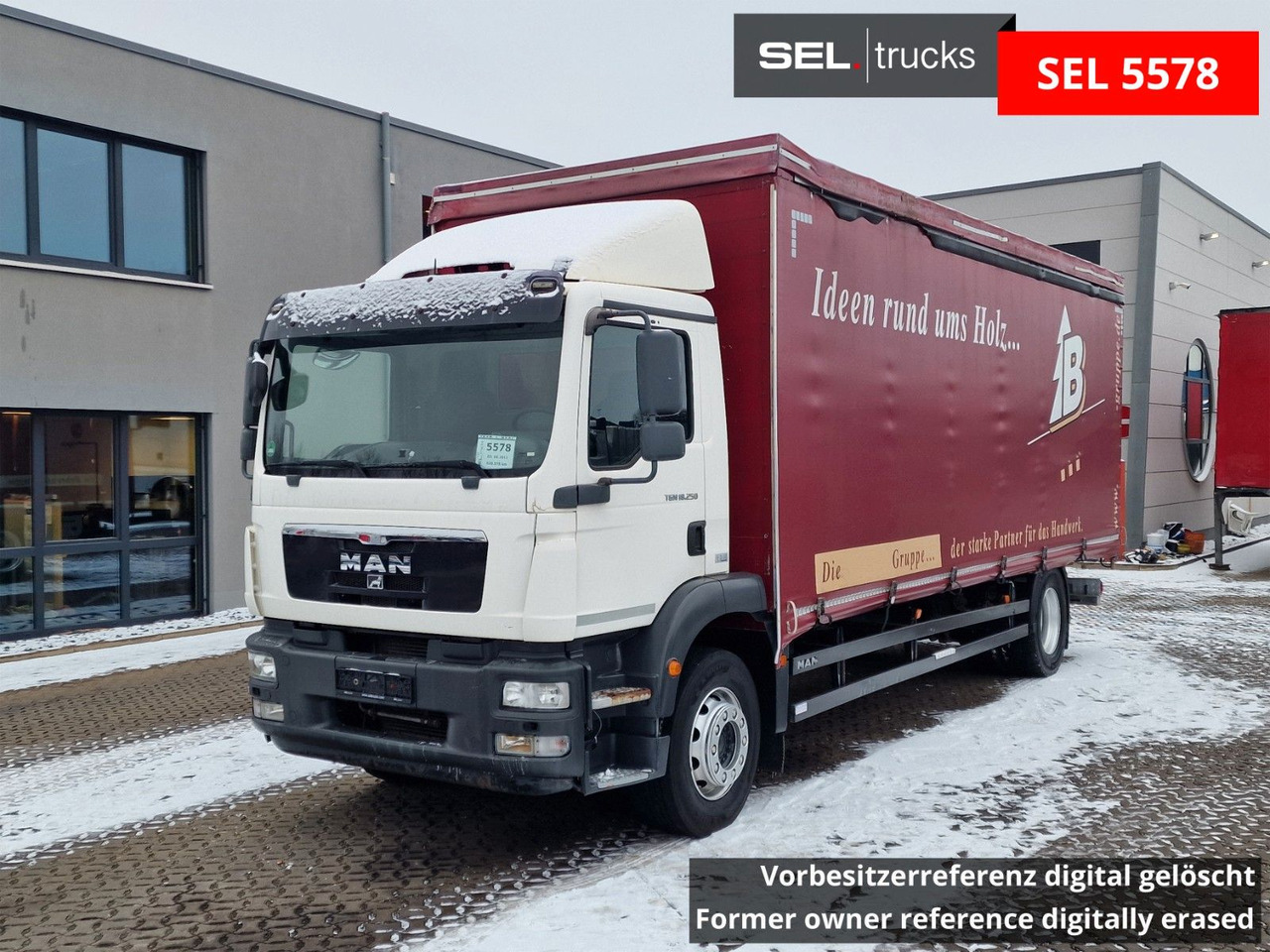 MAN TGM 18.250 4X2 LL / Staplerhalterung - Camion cu prelată: Foto 1 MAN TGM 18.250 4X2 LL / Staplerhalterung - Camion cu prelată: Foto 1