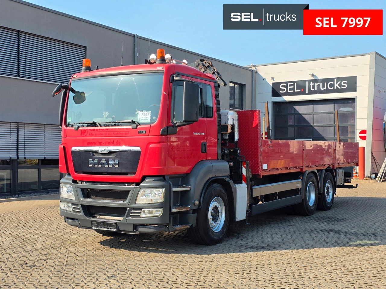MAN TGS 26.440 6X2-2 BL / Mit Fernbedienung / ATLAS - Camion cu macara: Foto 1 MAN TGS 26.440 6X2-2 BL / Mit Fernbedienung / ATLAS - Camion cu macara: Foto 1