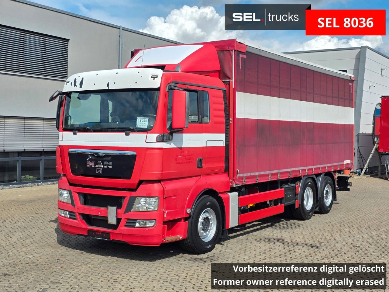 MAN TGX 26.360 6X2-2 LL / Intarder / Ldbw /Lenkachse - Camion cu prelată: Foto 1 MAN TGX 26.360 6X2-2 LL / Intarder / Ldbw /Lenkachse - Camion cu prelată: Foto 1