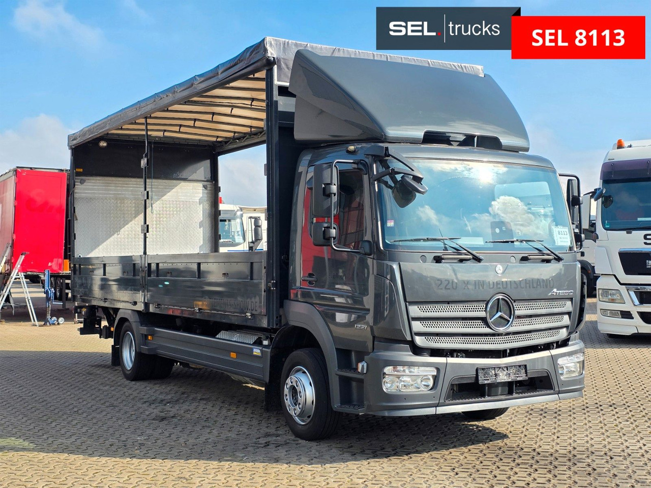 Mercedes-Benz Atego 1221 / Ladebordwand / Rückfahrkamera - Camion cu prelată: Foto 3 Mercedes-Benz Atego 1221 / Ladebordwand / Rückfahrkamera - Camion cu prelată: Foto 3