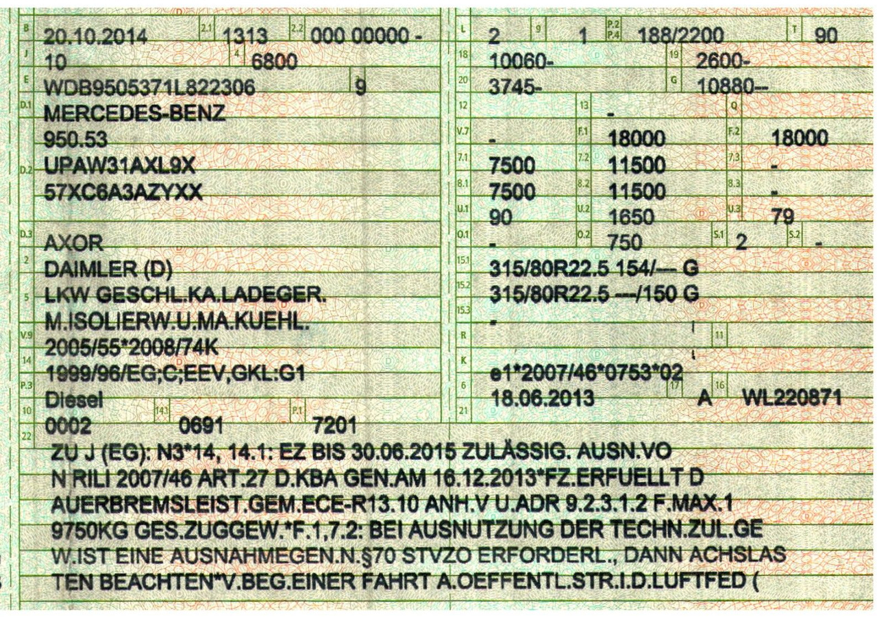 Camion frigider Mercedes-Benz Axor 1826 / Ladebordwand / Carrier Supra 1250 Mt: Foto 49