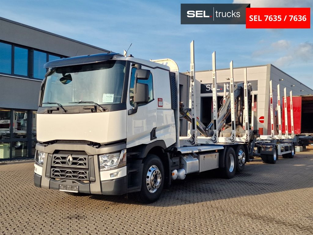 Renault T 520 / Alu-Felgen / Euro 6D / Liftachse - Camion forestier, Camion cu macara: Foto 1 Renault T 520 / Alu-Felgen / Euro 6D / Liftachse - Camion forestier, Camion cu macara: Foto 1