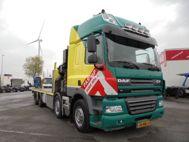 Camion platformă, Camion cu macara DAF FAD 85-460 8X4: Foto 14