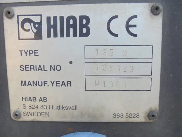 Hiab 135/3 - Braț: Foto 4 Hiab 135/3 - Braț: Foto 4