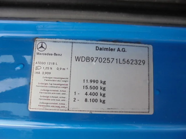 Camion furgon Mercedes-Benz Atego 1218: Foto 15
