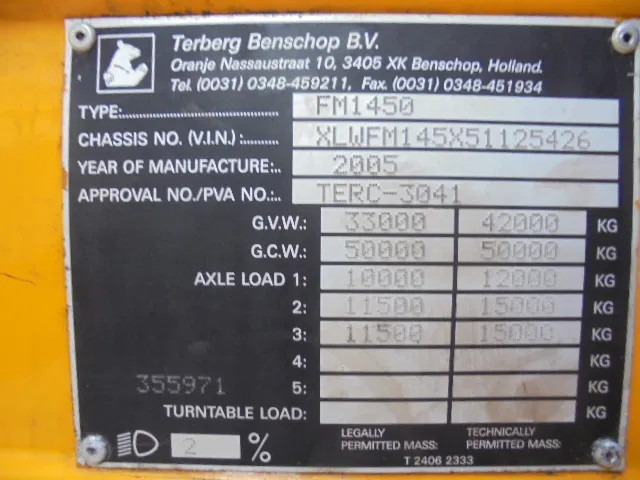 Leasing de Terberg FM 1450 6X4 Terberg FM 1450 6X4: Foto 20