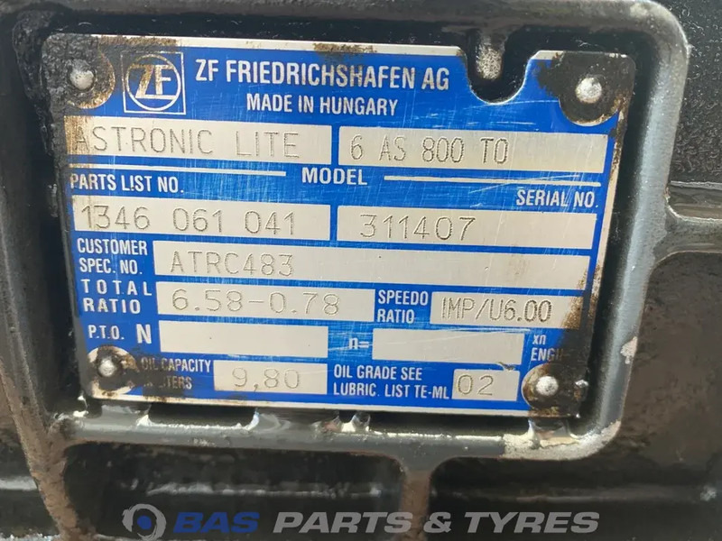 DAF LF Euro 6 DAF 6AS800 TO AS Tronic Lite Versnellingsbak 6AS800 TO - Cutie de viteze pentru Camion: Foto 5 DAF LF Euro 6 DAF 6AS800 TO AS Tronic Lite Versnellingsbak 6AS800 TO - Cutie de viteze pentru Camion: Foto 5
