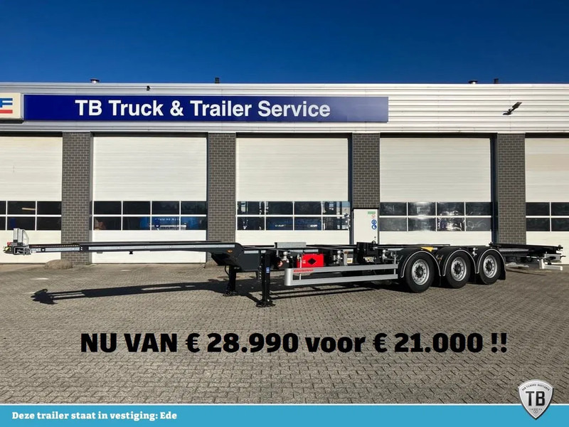 Kässbohrer SHG AVH / 45 - 12 / 27 Voor- en achterzijde uitschuifbaar -> 20"/40"/45" - Semiremorcă transport containere/ Swap body: Foto 1 Kässbohrer SHG AVH / 45 - 12 / 27 Voor- en achterzijde uitschuifbaar -> 20"/40"/45" - Semiremorcă transport containere/ Swap body: Foto 1